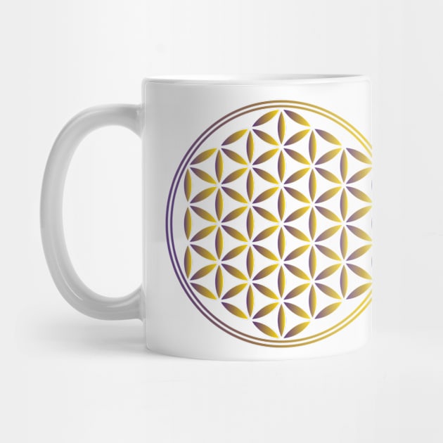 Flower Of Life Gold by dcveta